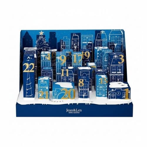 Jean&Len Adventskalender 2025 exklusiven Limited Editions, Gesichtspflege, Haarpflege, Körperpflege für Damen und Herren Advent Kalender ( Wert 250 )